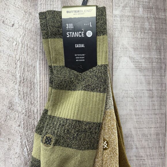 Stance Butter Blend Men's Size Large Casual Crew Sock 3 Pack Infiknit Multicolor - Picture 5 of 6